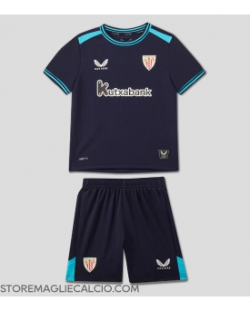 Athletic Bilbao Maglia Gara Trasferta Repliche 2025-26 Bambino Maniche Corte